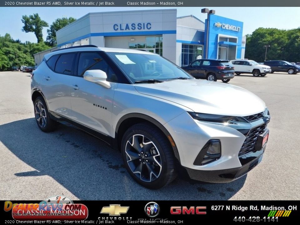 2020 Chevrolet Blazer RS AWD Silver Ice Metallic / Jet Black Photo #1