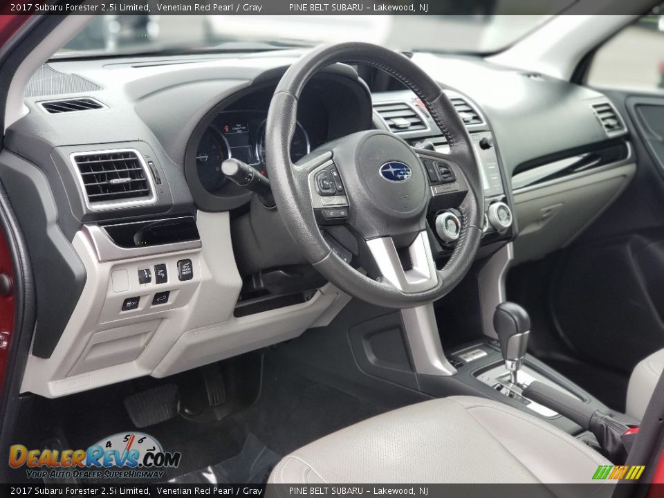 2017 Subaru Forester 2.5i Limited Venetian Red Pearl / Gray Photo #35