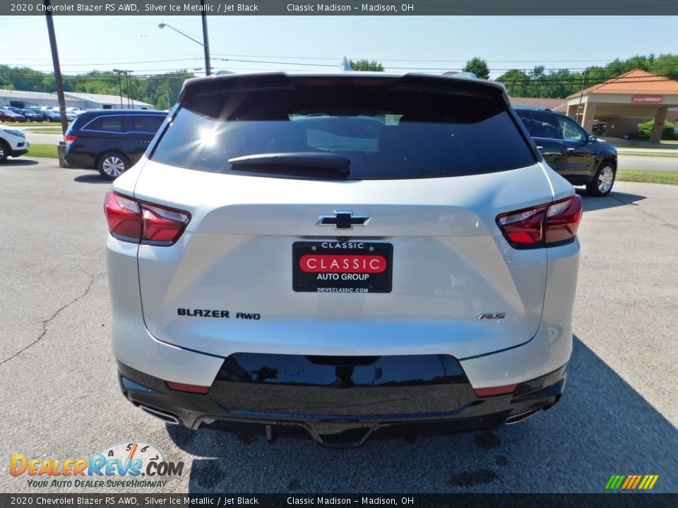 2020 Chevrolet Blazer RS AWD Silver Ice Metallic / Jet Black Photo #8
