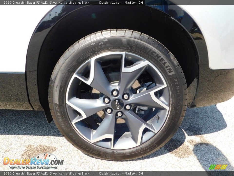 2020 Chevrolet Blazer RS AWD Silver Ice Metallic / Jet Black Photo #9
