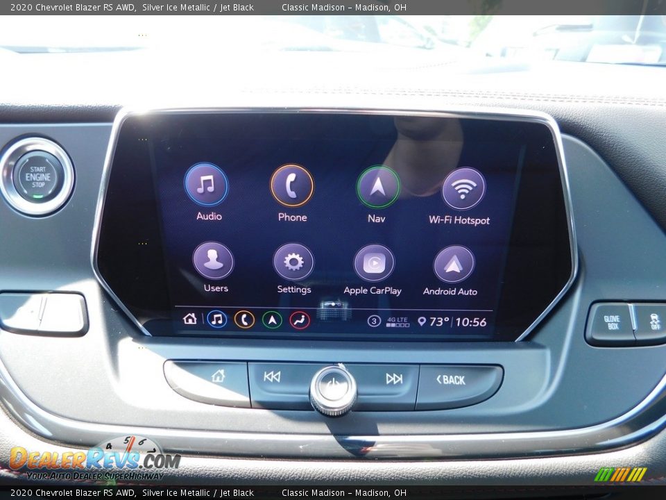 2020 Chevrolet Blazer RS AWD Silver Ice Metallic / Jet Black Photo #16