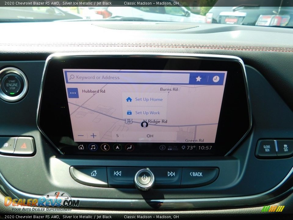 2020 Chevrolet Blazer RS AWD Silver Ice Metallic / Jet Black Photo #22