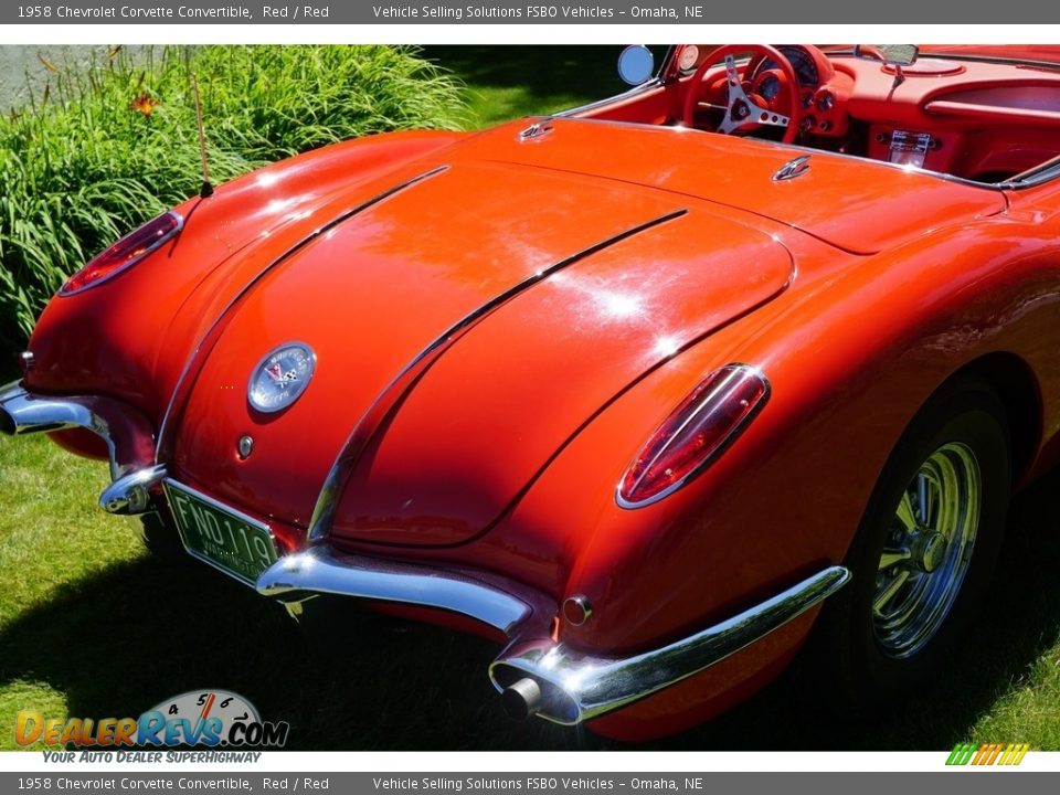 1958 Chevrolet Corvette Convertible Red / Red Photo #4