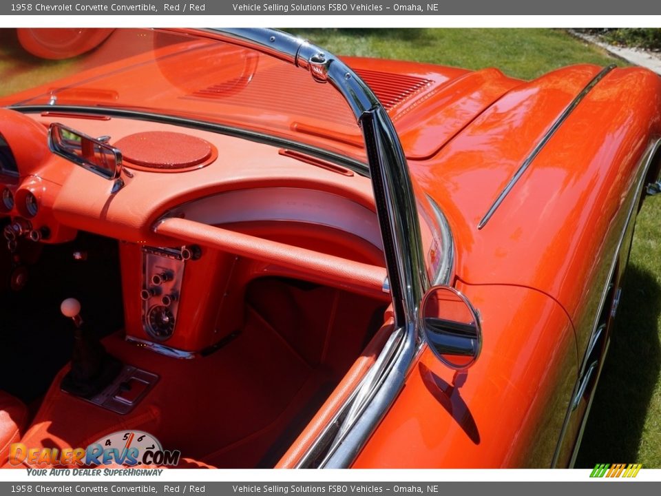 1958 Chevrolet Corvette Convertible Red / Red Photo #10