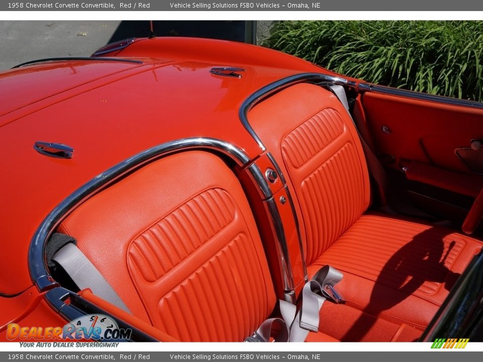 1958 Chevrolet Corvette Convertible Red / Red Photo #12