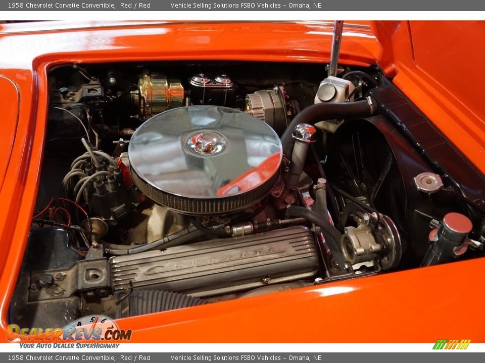 1958 Chevrolet Corvette Convertible Red / Red Photo #13