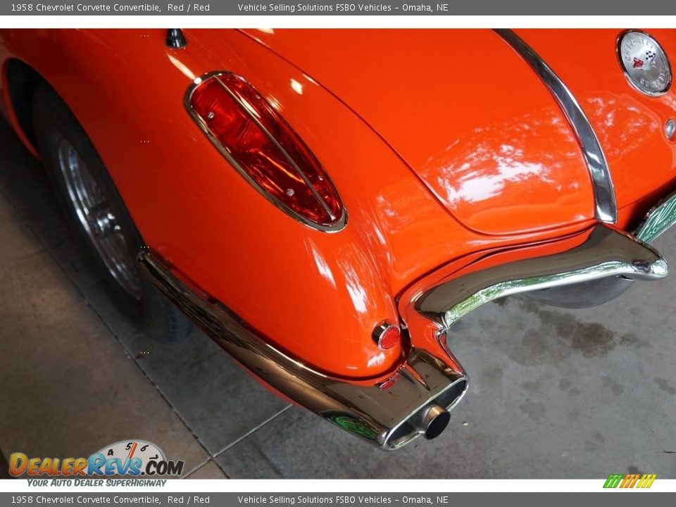 1958 Chevrolet Corvette Convertible Red / Red Photo #15