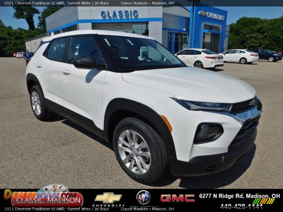 2021 Chevrolet TrailBlazer LS AWD Summit White / Jet Black Photo #1