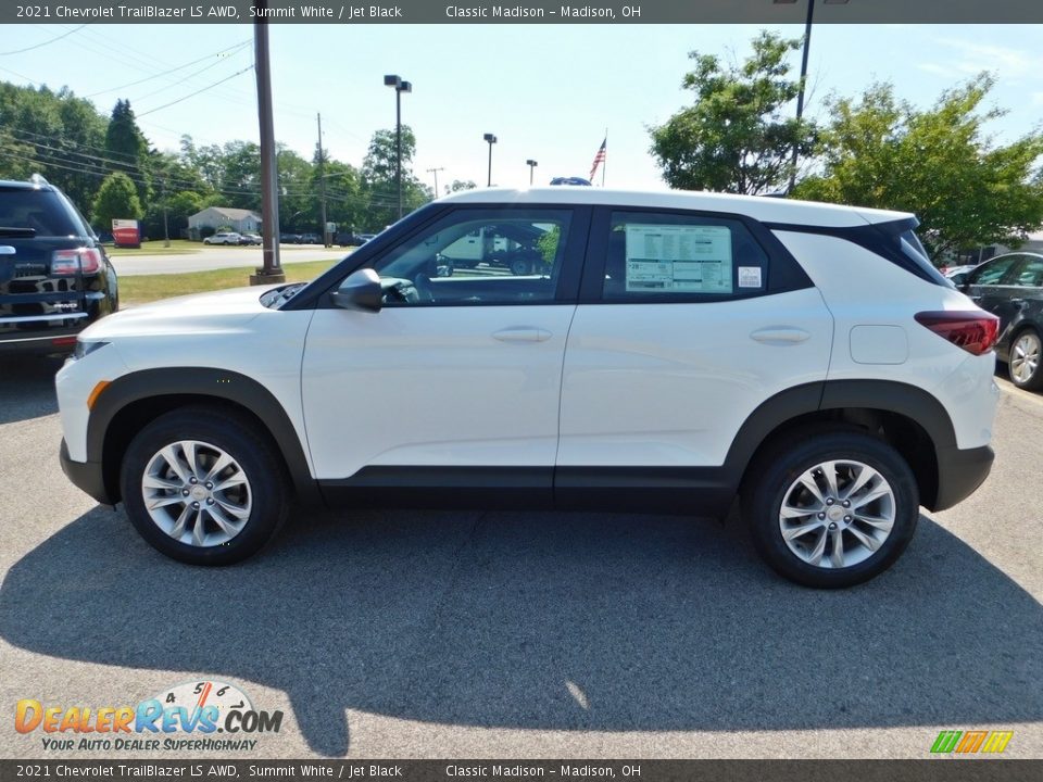 Summit White 2021 Chevrolet TrailBlazer LS AWD Photo #6