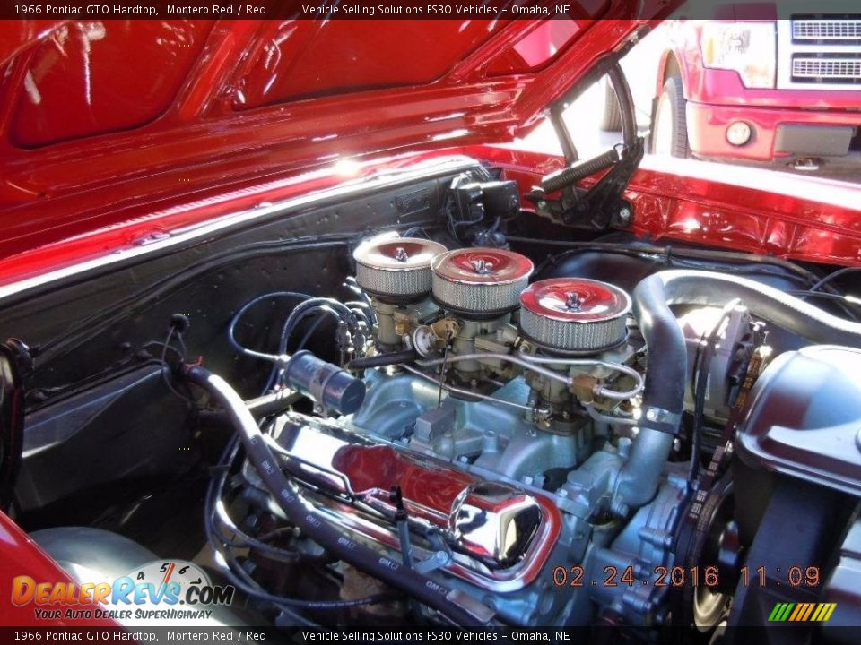 1966 Pontiac GTO Hardtop 389 cid OHV 16-Valve Tri-Power V8 Engine Photo #13