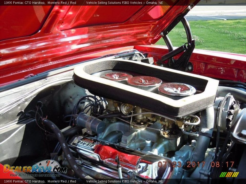 1966 Pontiac GTO Hardtop 389 cid OHV 16-Valve Tri-Power V8 Engine Photo #15