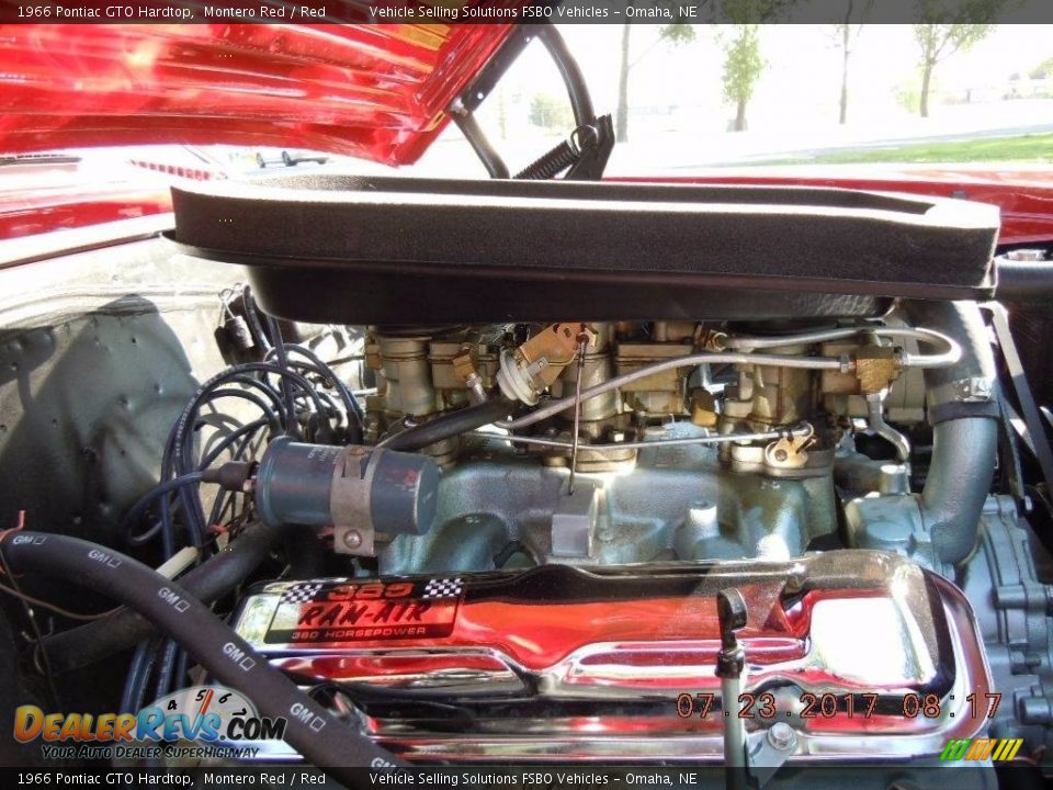 1966 Pontiac GTO Hardtop 389 cid OHV 16-Valve Tri-Power V8 Engine Photo #16