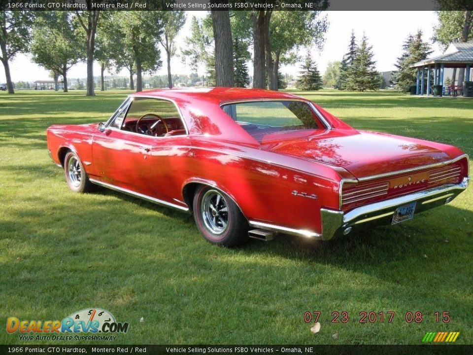 1966 Pontiac GTO Hardtop Montero Red / Red Photo #21