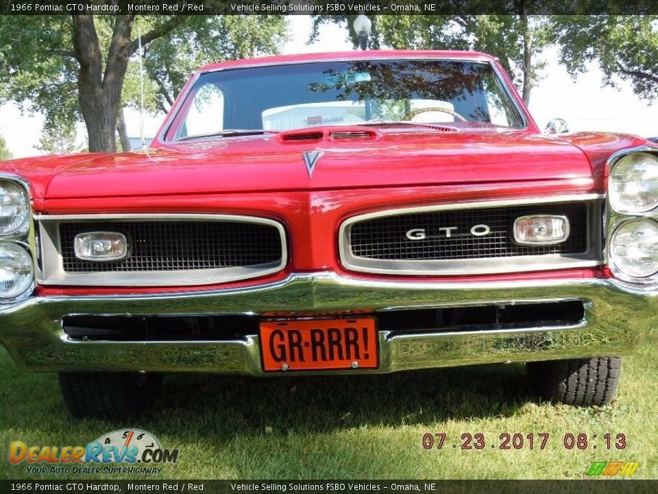 1966 Pontiac GTO Hardtop Montero Red / Red Photo #22