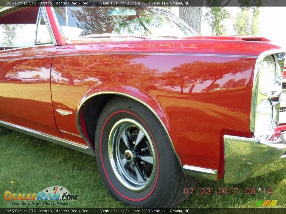 1966 Pontiac GTO Hardtop Montero Red / Red Photo #23