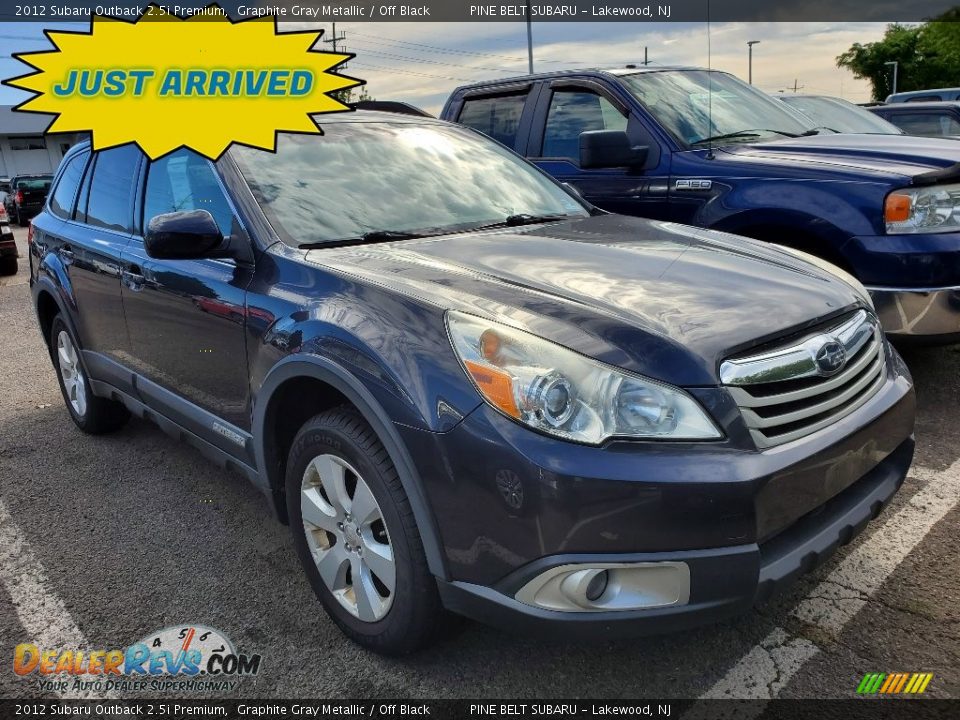 2012 Subaru Outback 2.5i Premium Graphite Gray Metallic / Off Black Photo #1