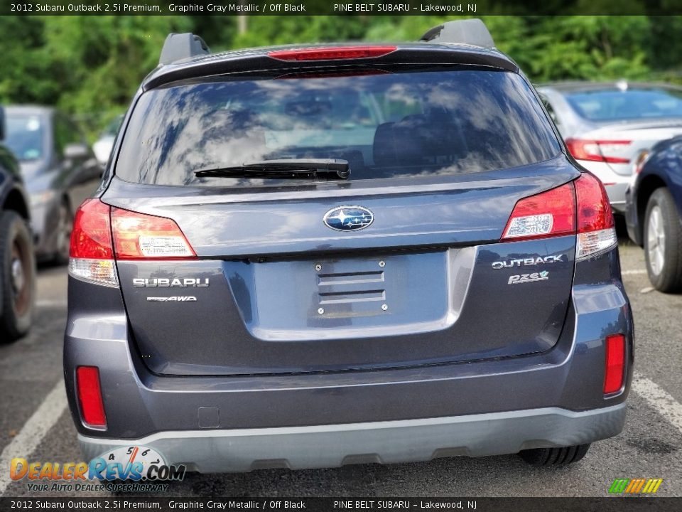2012 Subaru Outback 2.5i Premium Graphite Gray Metallic / Off Black Photo #2