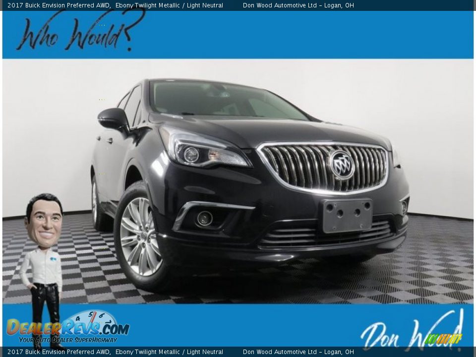 2017 Buick Envision Preferred AWD Ebony Twilight Metallic / Light Neutral Photo #1