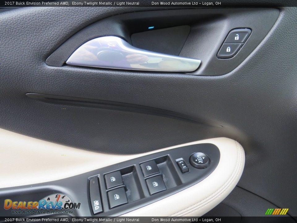 2017 Buick Envision Preferred AWD Ebony Twilight Metallic / Light Neutral Photo #18