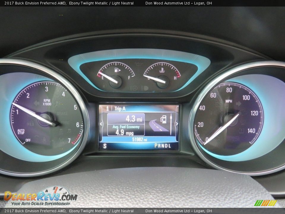 2017 Buick Envision Preferred AWD Ebony Twilight Metallic / Light Neutral Photo #21