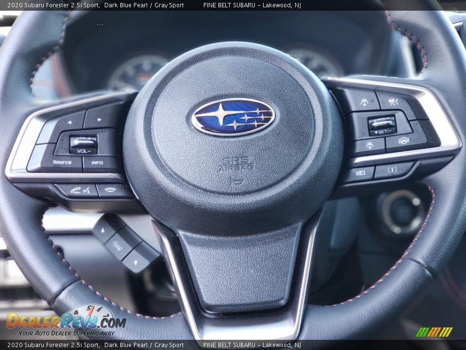 2020 Subaru Forester 2.5i Sport Dark Blue Pearl / Gray Sport Photo #10
