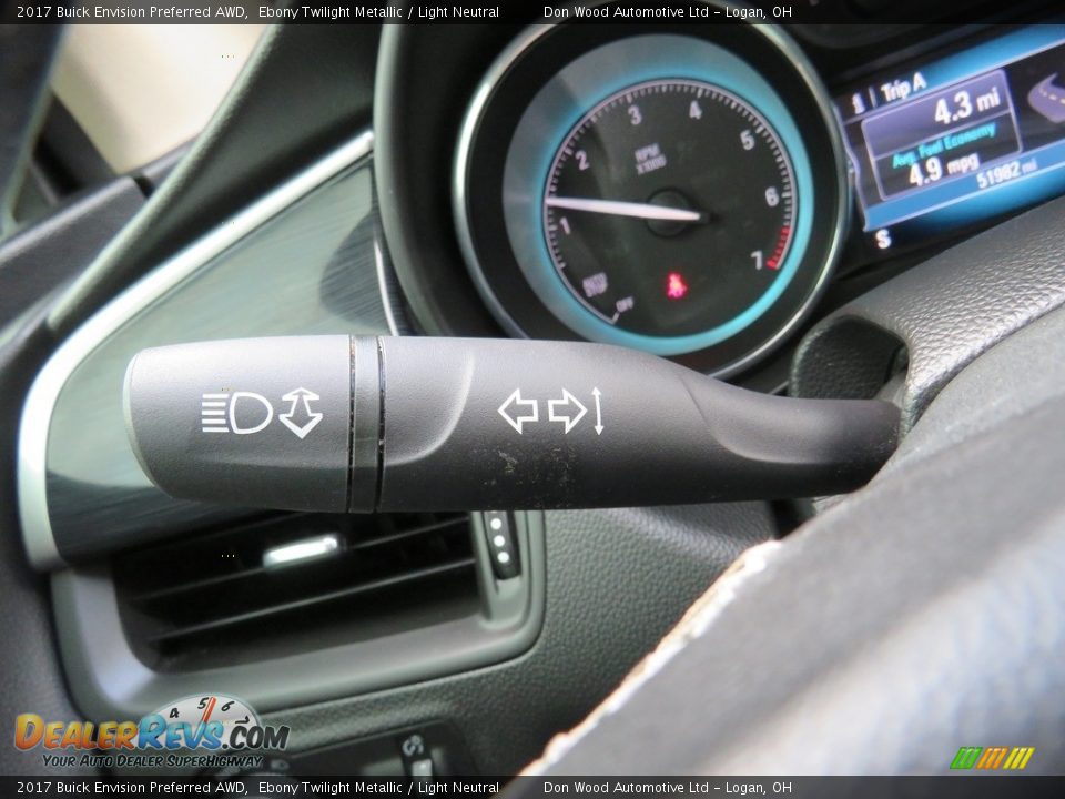 2017 Buick Envision Preferred AWD Ebony Twilight Metallic / Light Neutral Photo #23