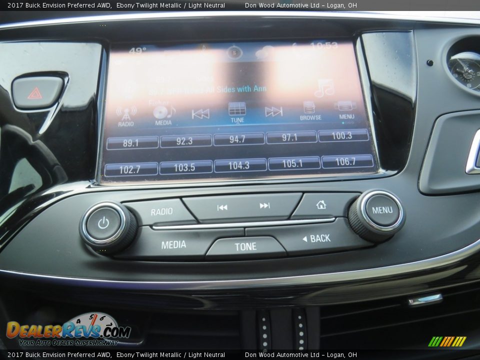 2017 Buick Envision Preferred AWD Ebony Twilight Metallic / Light Neutral Photo #27