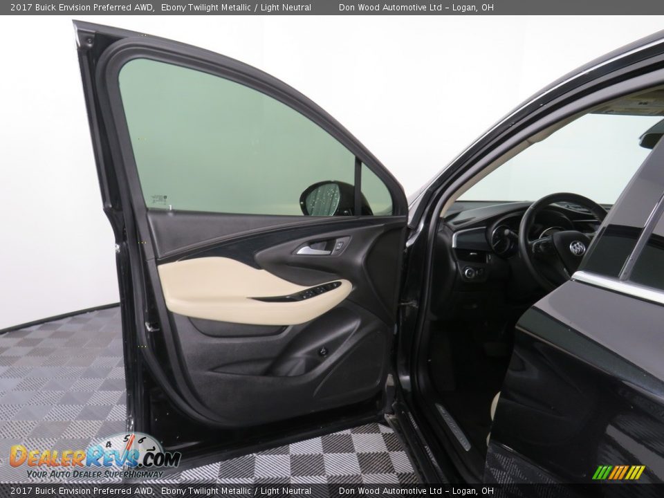 2017 Buick Envision Preferred AWD Ebony Twilight Metallic / Light Neutral Photo #30