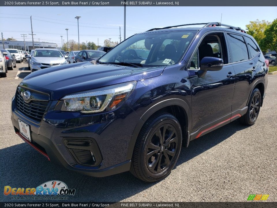2020 Subaru Forester 2.5i Sport Dark Blue Pearl / Gray Sport Photo #18