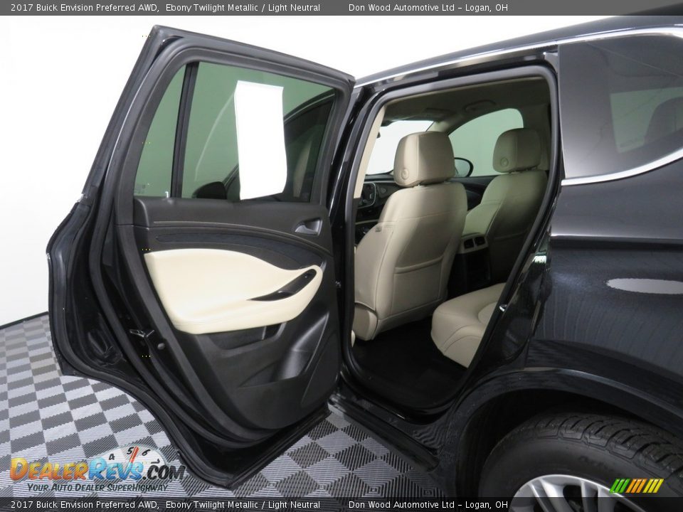 2017 Buick Envision Preferred AWD Ebony Twilight Metallic / Light Neutral Photo #33