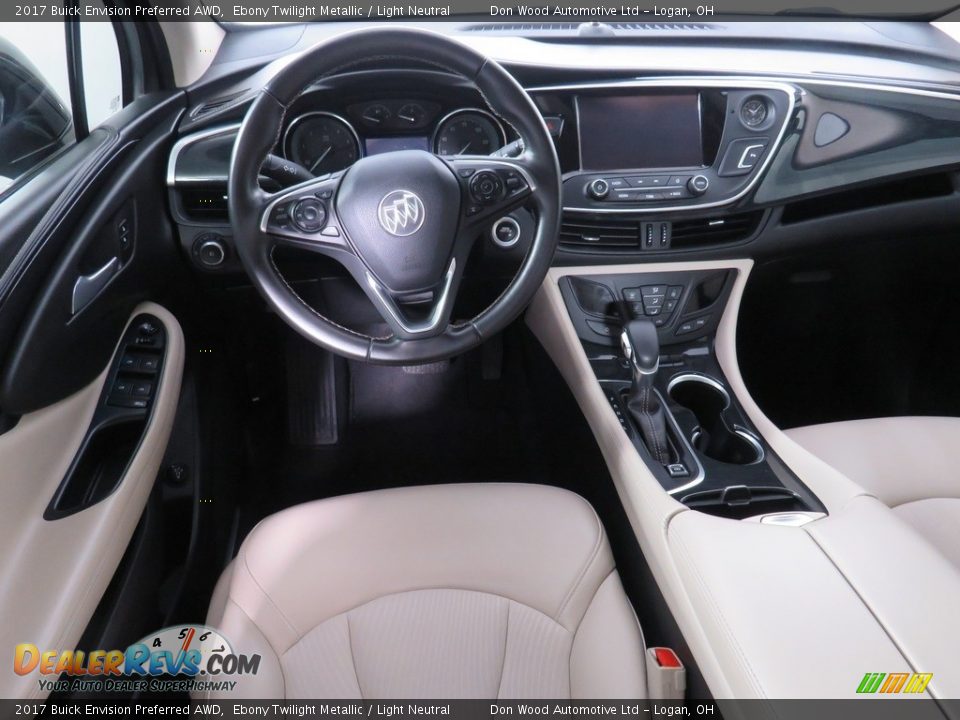 2017 Buick Envision Preferred AWD Ebony Twilight Metallic / Light Neutral Photo #36