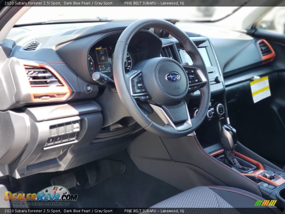 2020 Subaru Forester 2.5i Sport Dark Blue Pearl / Gray Sport Photo #36