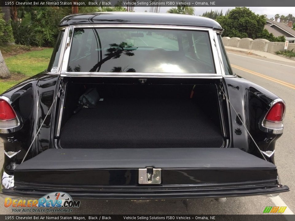 1955 Chevrolet Bel Air Nomad Station Wagon Black / Black Photo #3