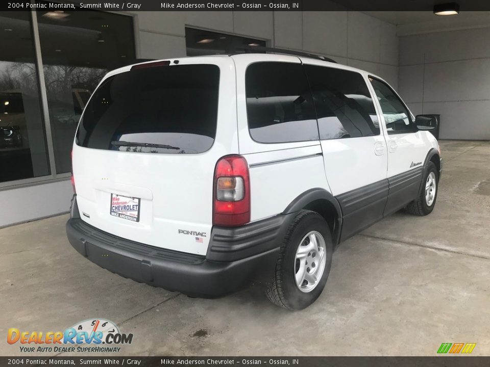 2004 Pontiac Montana Summit White / Gray Photo #3