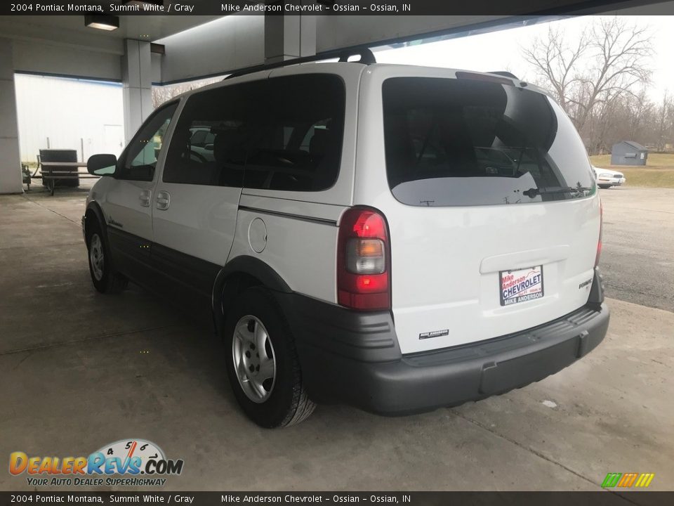 2004 Pontiac Montana Summit White / Gray Photo #5