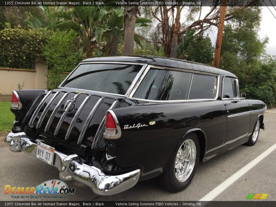 1955 Chevrolet Bel Air Nomad Station Wagon Black / Black Photo #10