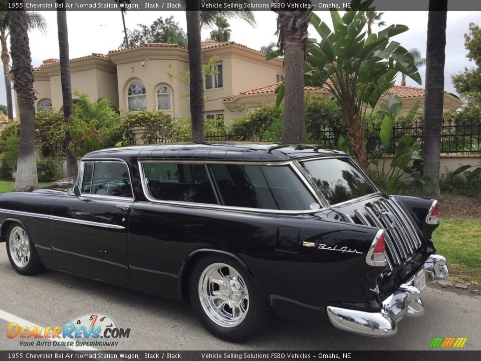 1955 Chevrolet Bel Air Nomad Station Wagon Black / Black Photo #18