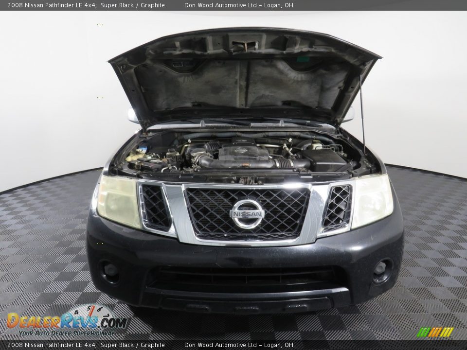 2008 Nissan Pathfinder LE 4x4 Super Black / Graphite Photo #5