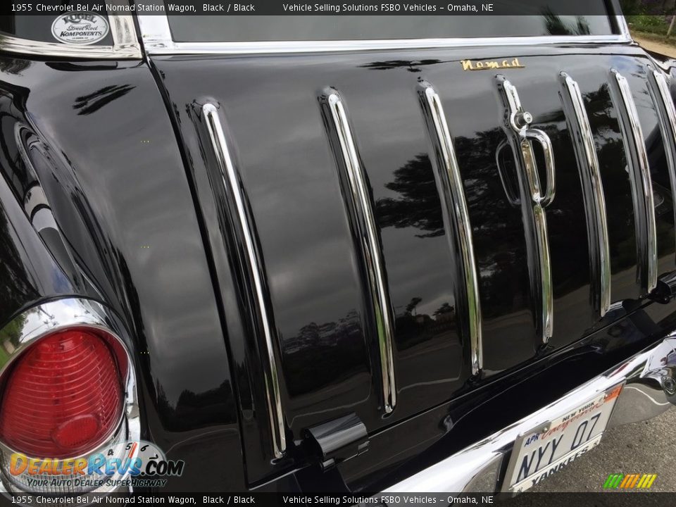 1955 Chevrolet Bel Air Nomad Station Wagon Black / Black Photo #21