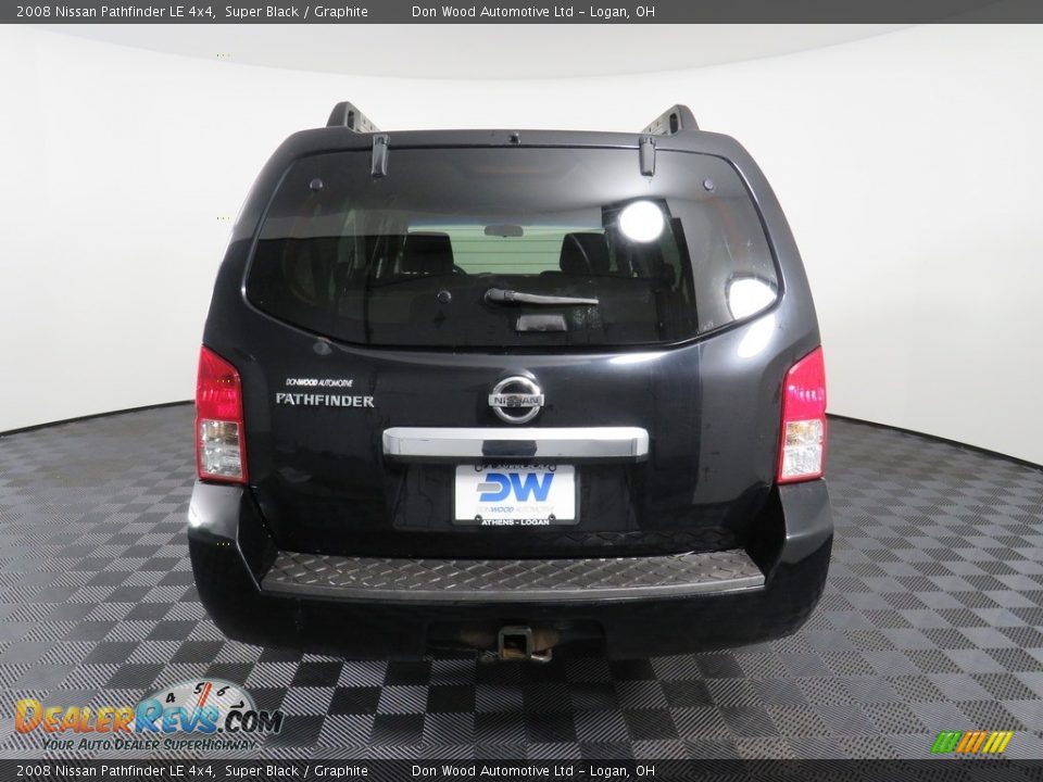 2008 Nissan Pathfinder LE 4x4 Super Black / Graphite Photo #11