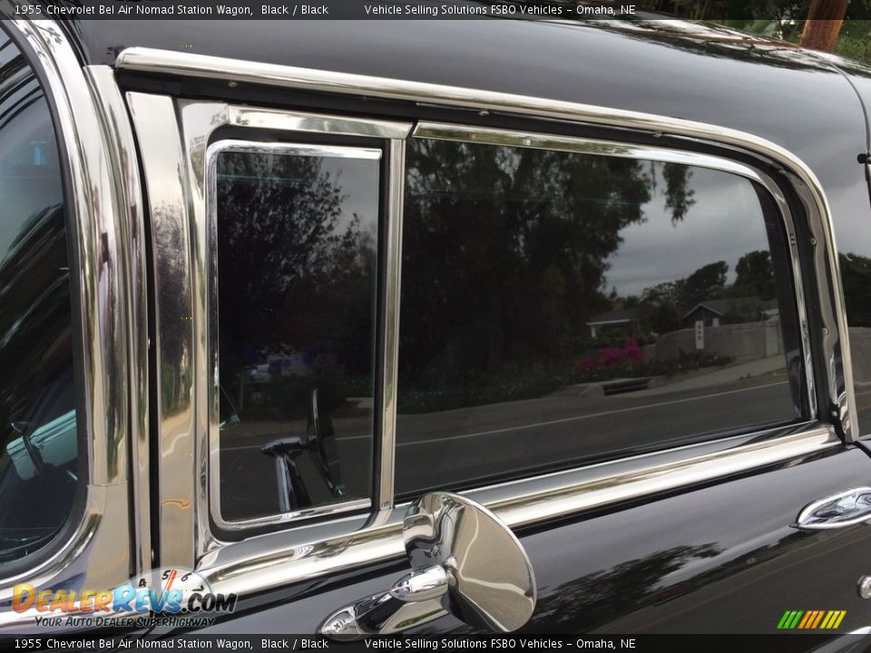 1955 Chevrolet Bel Air Nomad Station Wagon Black / Black Photo #26