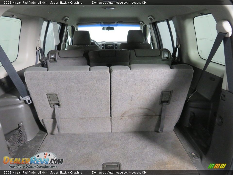 2008 Nissan Pathfinder LE 4x4 Super Black / Graphite Photo #12