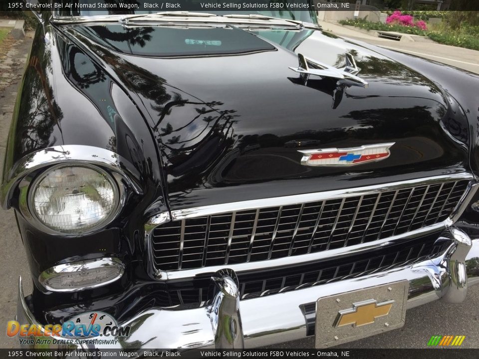 1955 Chevrolet Bel Air Nomad Station Wagon Black / Black Photo #27