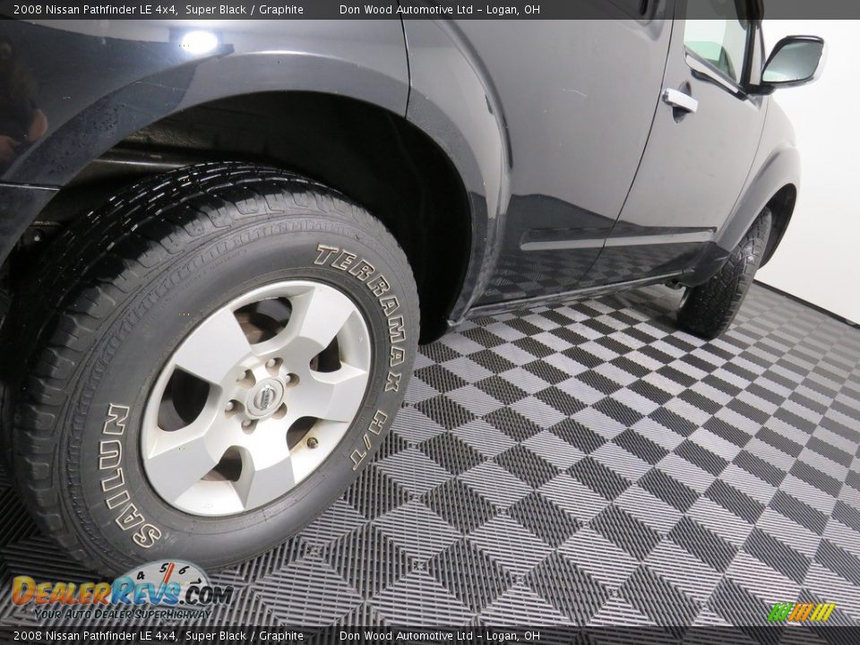 2008 Nissan Pathfinder LE 4x4 Super Black / Graphite Photo #14