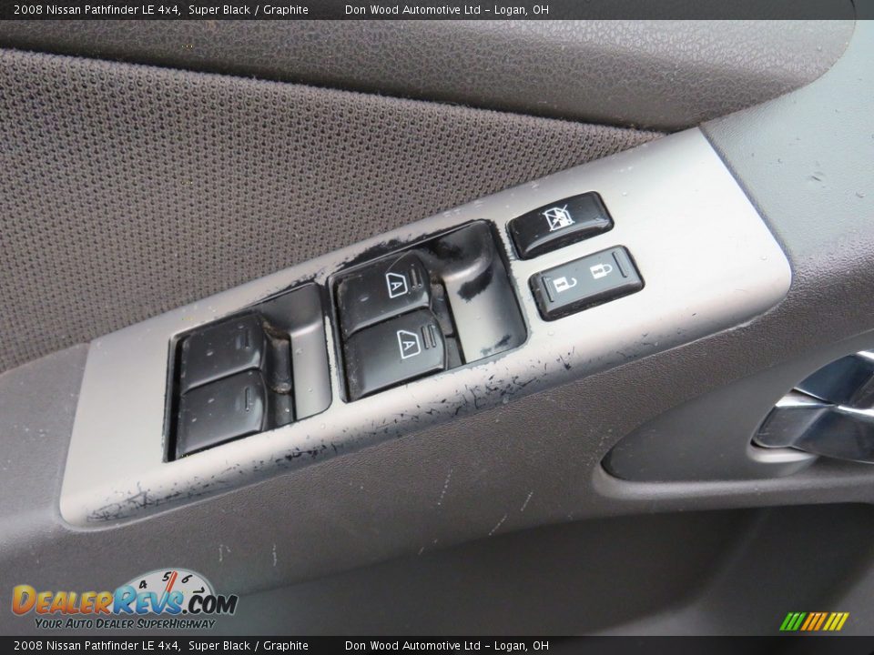 2008 Nissan Pathfinder LE 4x4 Super Black / Graphite Photo #15
