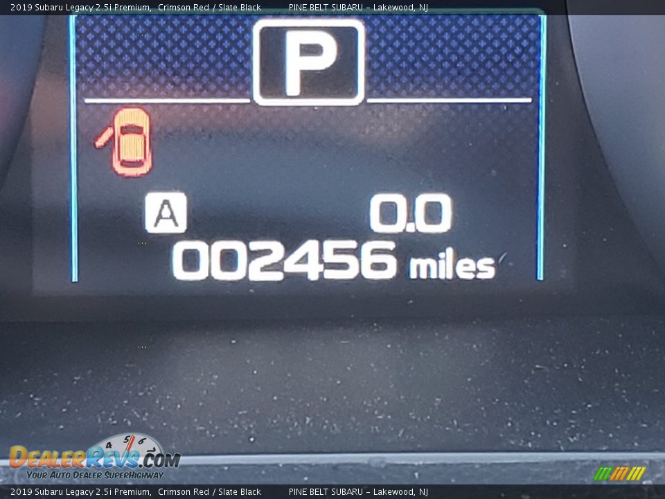 2019 Subaru Legacy 2.5i Premium Crimson Red / Slate Black Photo #3