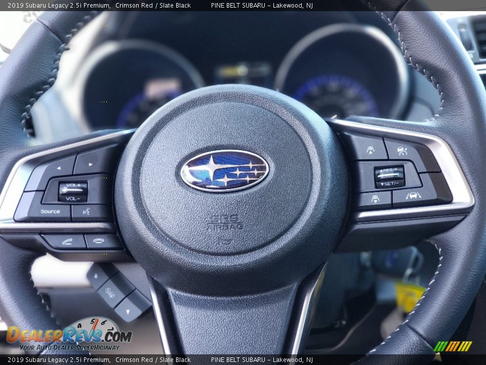 2019 Subaru Legacy 2.5i Premium Crimson Red / Slate Black Photo #9