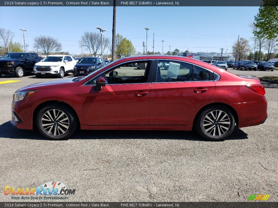 2019 Subaru Legacy 2.5i Premium Crimson Red / Slate Black Photo #16