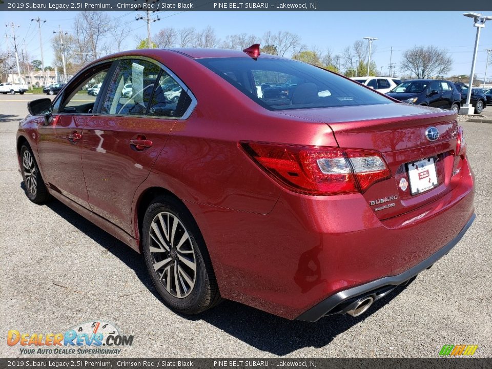 2019 Subaru Legacy 2.5i Premium Crimson Red / Slate Black Photo #18