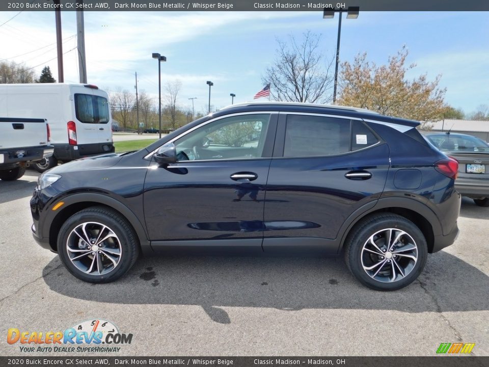 2020 Buick Encore GX Select AWD Dark Moon Blue Metallic / Whisper Beige Photo #6